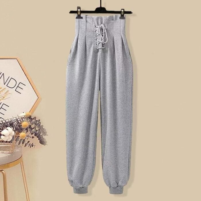 High-Waist Cotton Sweatpants for Women | Soft, Stylish & Comfortable - Image 9