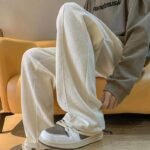 Limited Edition Waffle Wide-Leg Trousers – Stand Out in Style - Image 2