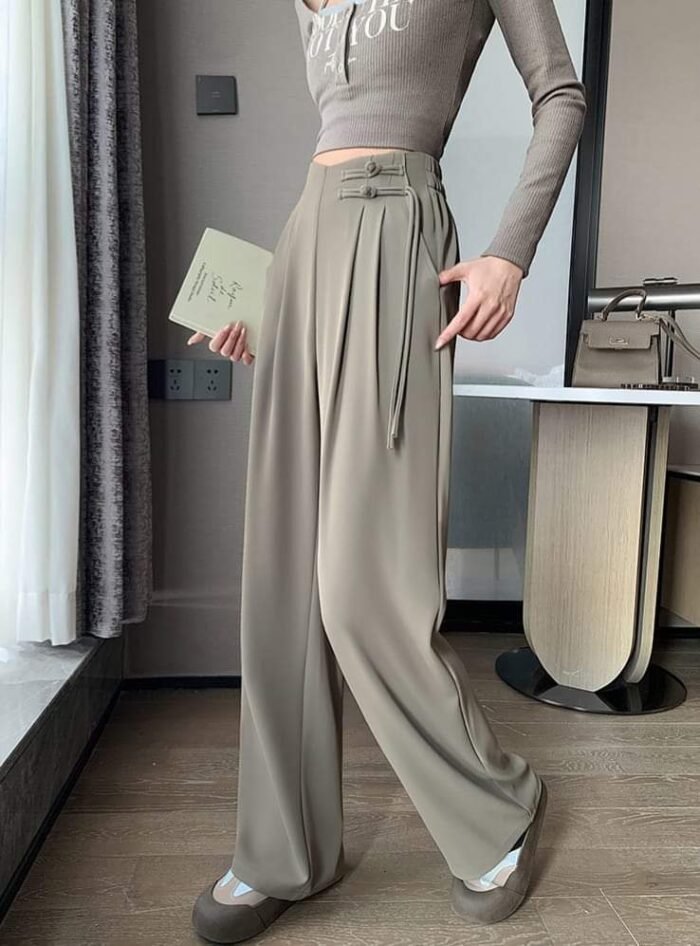 Rosaline Wide-Leg Pants for Women | Elegant Fit & Premium Fabric - Image 3
