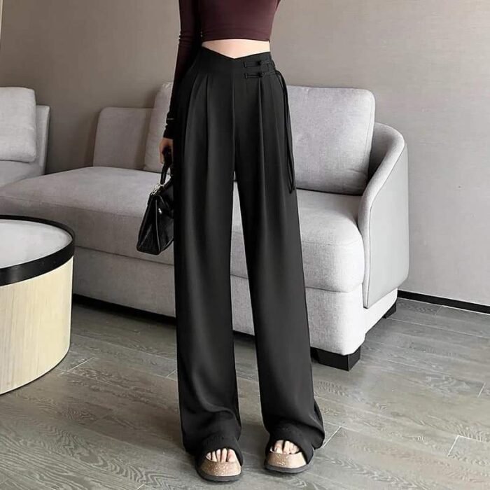 Rosaline Wide-Leg Pants for Women | Elegant Fit & Premium Fabric - Image 8